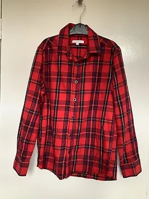 Boys Blue Zoo Smart Red/Multi Tartan Check Casual Shirt For Age 9 Years • £3.50