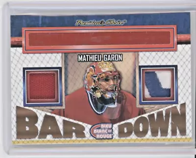 2018 President's Choice Bleu Blanc Rouge Mathieu Garon Bar Down Game Used 2/10 • $4