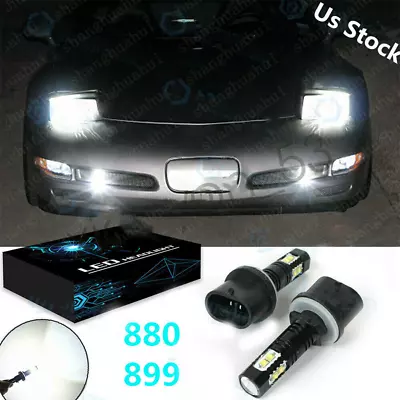 6000K 880 899 Car LED Fog Driving Lights Bulbs*2 For Chevy Corvette C5 1997-2004 • $13.59