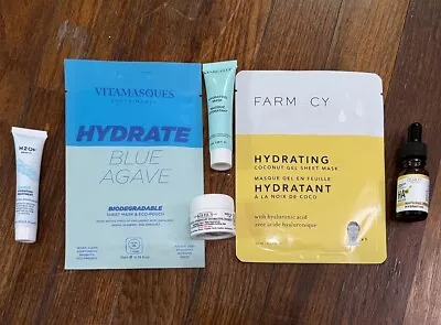 Deluxe Sample 6pc Hydration Facial Treatments Farmacy Kiehl’s H2O+ Marcelle More • $24.50