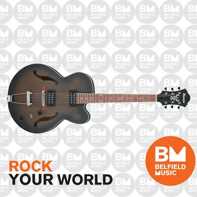 Ibanez AF55 Artcore Electric Guitar Hollow Body Flat Transparent Black - AF55TKF • $759