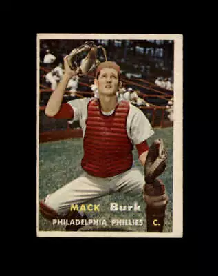 1957 Topps Baseball #091 Mack Burk RC STARX 4.5 VG/EX+  (CS128043) • $2.99