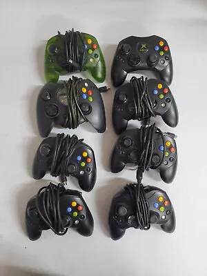 Lot Of OEM Original Xbox Controllers For Parts Or Repair 1 Duke 1 Green • $10