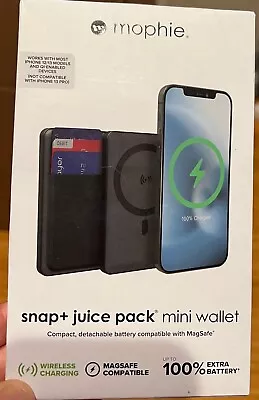 Mophie Snap+ Plus Juice Pack Mini Wallet 5000 MAh Battery MagSafe • $17.99