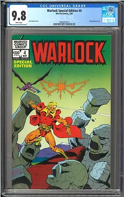 Warlock Special Edition #4 CGC 9.8 White Pages Jim Starlin • $324.49