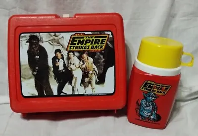 Star Wars Lunch Box Empire Strikes Back Vintage 1980 Complete With Thermos  • $65