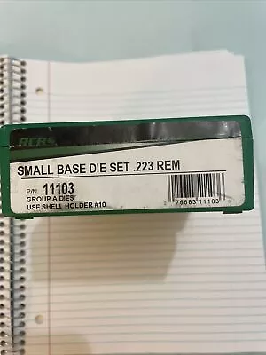 RCBS Small Base Reloading Die Set 223 REM 11103 .223 Remington SB Dies • $55