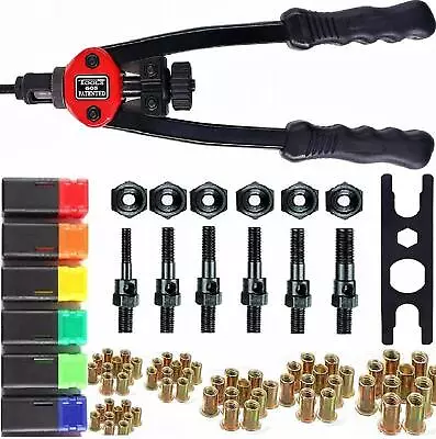 Rivet Gun Kit Rivnut Thread Setting Tool Nut Setter NutSert Metric SAE Riveting • $45.99