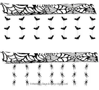 £1.99 • Buy 3m Bats Or Spiders Hanging Ceiling / Wall Decorations Halloween Horror Party