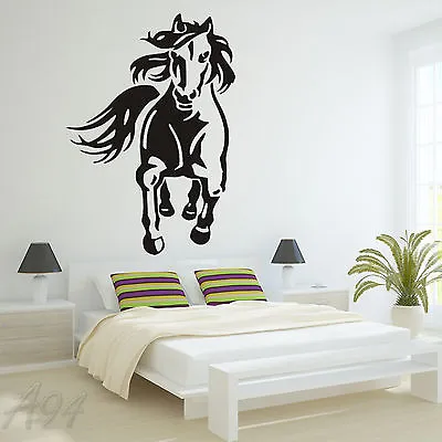 £8 • Buy Running Horse Large Wall Art Decal Vinyl Sticker For Bedroom Or Living Room