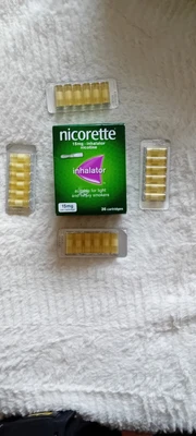 £18.90 • Buy Inhalator Nicorette 15mg 18 Cartridges Only 3 Stripes Of 6 Free Postage