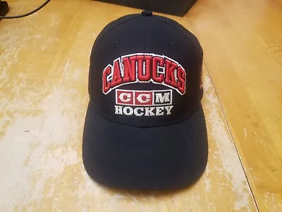 Canucks CCM NHL Hockey Hat Snapback Flying Skate Logo • $21.21