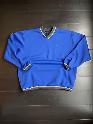 $125 • Buy Nike 90s Tiger Woods X Michael Jordan Golf Poly Fleece V-Neck Pullover Size XL