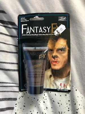 Wolfman Dark Brown Mehron Fantasy FX Face Paint Water Based Professional Make-Up • £5.90