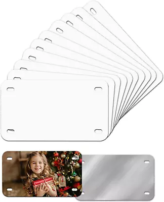 120 Pieces ALUMINUM LICENSE PLATE SUBLIMATION BLANKS 4 X 7 MOTORCYCLE TAG • $26.54