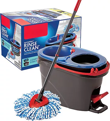 Easy Wring RinseClean Microfiber Spin Mop Bucket Floor Cleaning System • $32.39