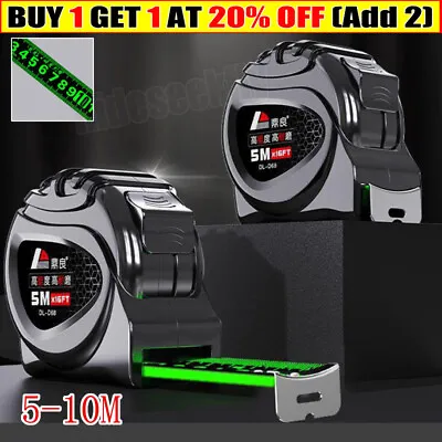 Fluorescent Steel Tape Measure Steel Tape High Precision Measuring Self-Lock 10M • $12.59