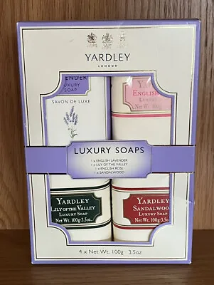 £12 • Buy Yardley Luxury Soaps X4 - Lavender, Lily Of The Valley, Rose, Sandalwood. New