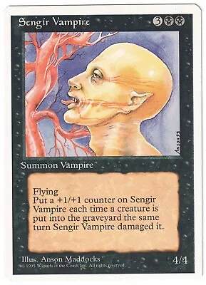 Magic: The Gathering (MTG 4th Edition) 1995 - Sengir Vampire • $1.86