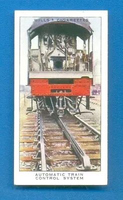 RAILWAY EQUIPMENT.No.2.AUTOMATIC TRAIN CONTROL SYSTEM.WILLS CIGARETTE CARD 1938 • £1.50