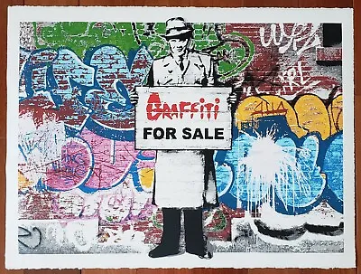 HIJACK ART Graffiti For Sale Street Art SIGNED & Numbered By Mr. Brainwash's Son • $1300