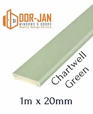 1m X 20mm Chartwell Green UPVC Trim Cloaking Fillet Window Bead Trade Price • £10.38