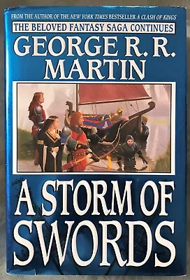 A Storm Of Swords * A Game Of Thrones Book 3 * George RR Martin * HC/DJ 1st/3rd • $25