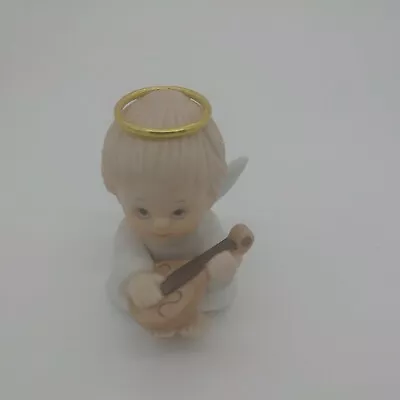 1987 Enesco Morehead Holly Babes Angel Boy Playing A Violin • $17.98