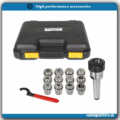 ER32 MT3 Spring Collet Set With Shank Chuck Spanner HHIP 3900-0503 12pc • $40.16