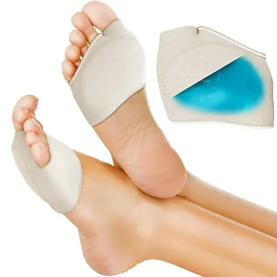 Metatarsal Gel Foot Pads Support Insoles Mens Ball Of Cushion Mortons Neuroma UK • £6.95