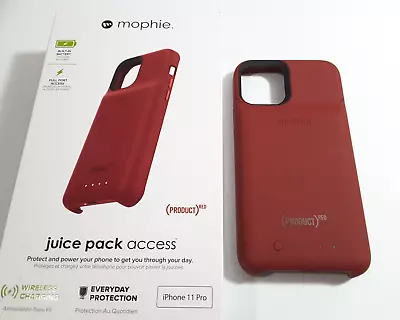 Mophie Juice Pack  Battery Case & USB-A To USB-C Cable Iphone 11 Pro Red • $16.95