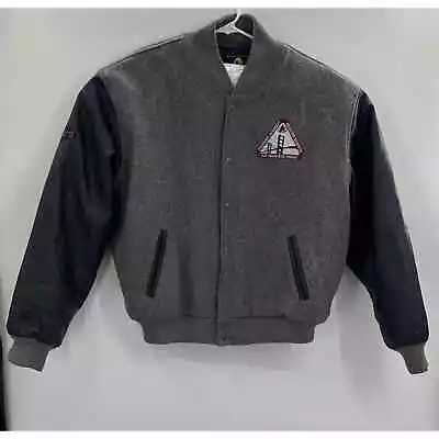 Star Trek Starfleet Men Embroidered Wool LeatherVarsity Bomber Jacket XL • $249.99