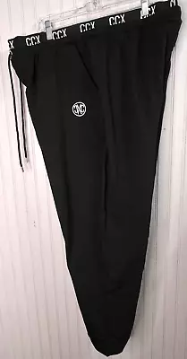 CCX City Chic Women's Activewear JOGGERS 20 Branded Logo Black Sleek Pockets NEW • $51.27