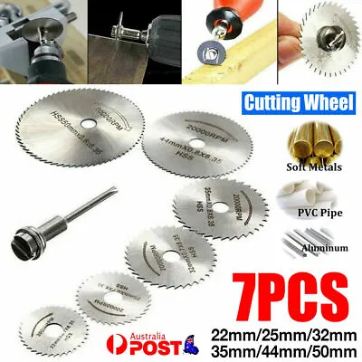 $7.08 • Buy 7PCS HSS Circular Saw Blade Set For Dremel Rotary Tool Cutting Wheel Discs Drill
