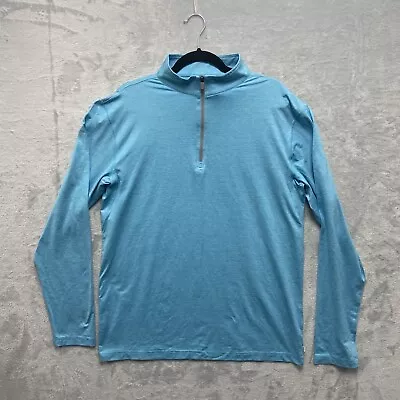 Calvin Klein Golf Quarter Zip Sports Sweatshirt Men’s XL Baby Blue  • £11.18