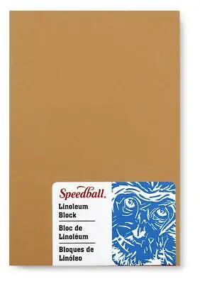 Speedball 4  X 6  Lino Block Smoky Tan • £6.74