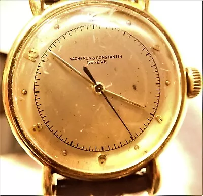 $11777.77 • Buy VACHERON & CONSTANTIN 18K GOLD CAL V466 SWEEP SECONDS W ORIGINAL CASE Cca.1940's