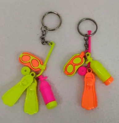 Vtg Scuba Snorkel Charm Keychain • $12