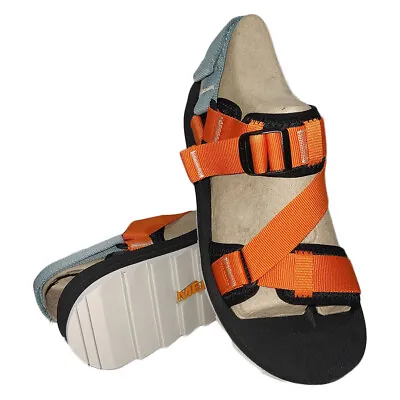 Nwt Merrell Msrp $84.99 Men's Black Exuberance Orange Alpine Strap Sandals • $39.99