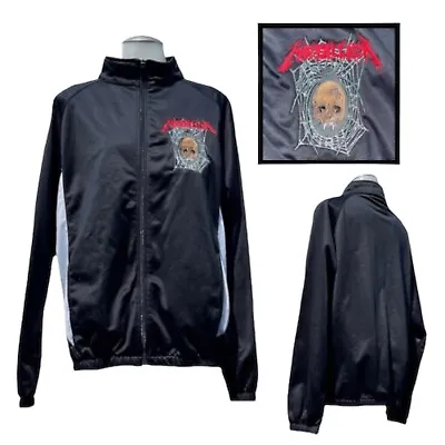 Vintage M Embroidered ZORLAC Jacket Metallica Spider Pushead Skateboarding Skull • $399.99