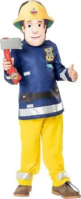 £15.99 • Buy NEW RUBIES Official Fireman Sam Childs Costume Kids Fancy Dress 2-3 YEARS