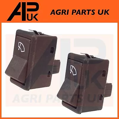 2x Rear Window Wiper Rocker Switch For David Brown Massey Ferguson Tractor • £8.99