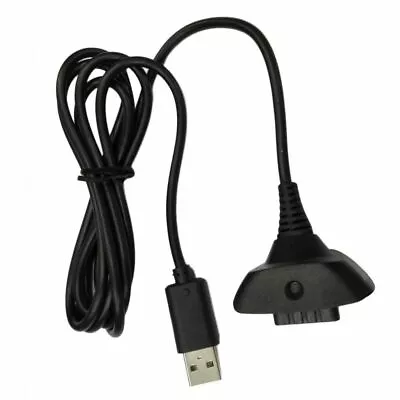 Black Cord USB Charger Wireless Game Controller For Xbox 360 Charging Cable • $7.84