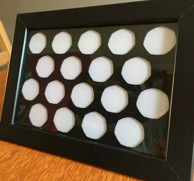 Coin Display Frame - Small (50p Or Customise For £2 10p Poker AA Etc.) • £14