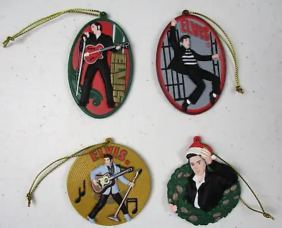 Elvis Presley Set Of 4 Christmas Ornaments By Santa's Best • $29.93