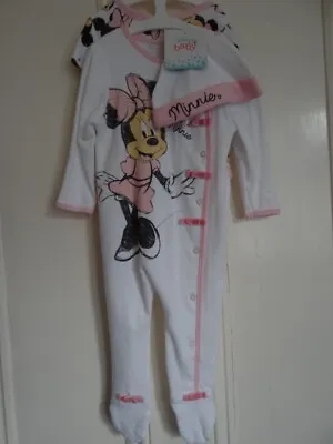 4 Piece Disney Minnie Mouse Romper Baby Set Size Age 3 Months To 6 Months • £10