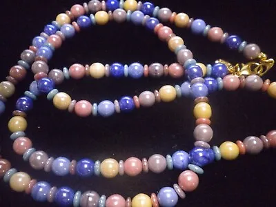 Beautiful Pearlized Glass Beaded Necklace By Joan Rivers Shades 34 Inches • $8.95