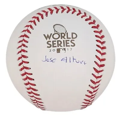 Jose Altuve Signed 2017 World Series Baseball Astros (JSA & USA SM) • £182.23