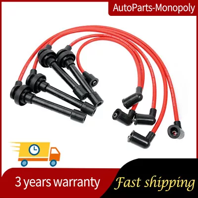 $20.69 • Buy For 1998-2002 Honda Accord 2.3L L4 3.0L V6 965213 Set Of 5 Red Spark Plug Wires