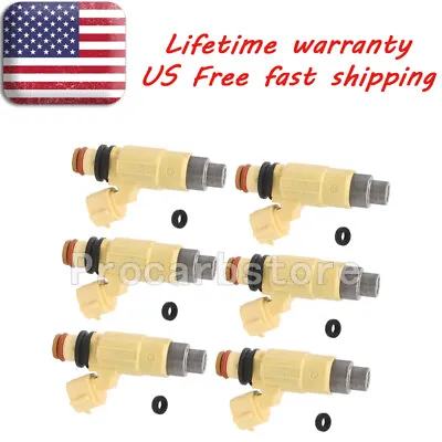 6PCS 4-Hole Injector For F200 F225 Yamaha 02-12 200HP 225HP Four Stroke Outboard • $33.49